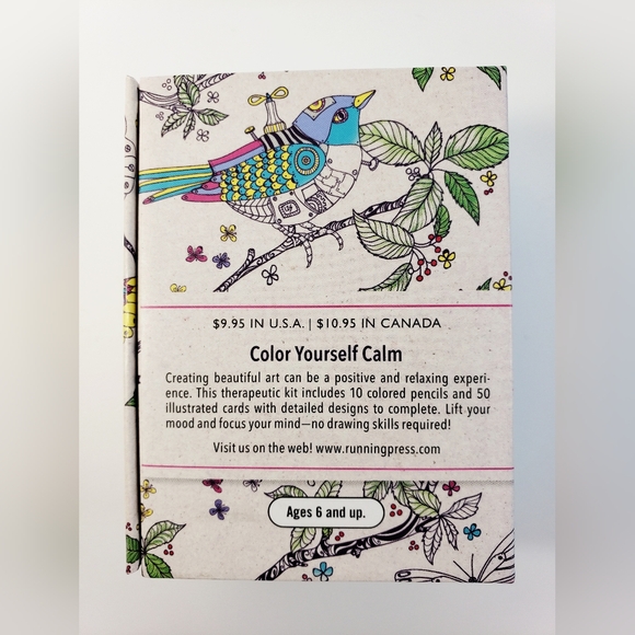 50 CARDS- ART THERAPY COLORING KIT - NWT - Picture 7 of 13